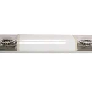 Belka ostrzegawcza HALO LED 1524 mm 24V R65 pomarańczowe światło (przezroczyste klosze + biała sekcja centralna) Tylko do końca tygodnia