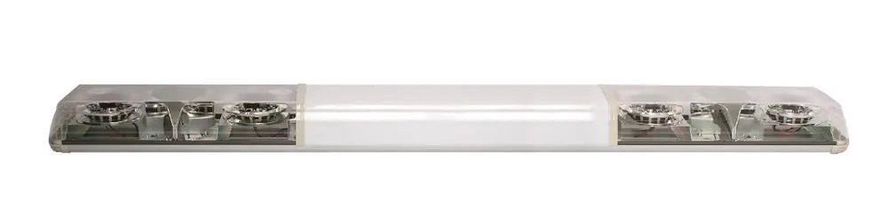 Tylko dziś Belka ostrzegawcza HALO LED 1829 mm 24V R65 pomarańczowe światło (przezroczyste klosze + biała sekcja centralna)