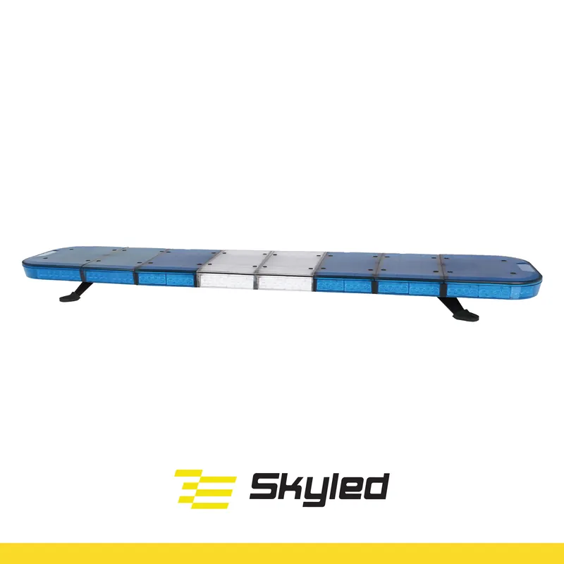 Belka ostrzegawcza SKYLED (1363 mm) z sekcją centralną, niebieskie światło LED 12/24V Taniej