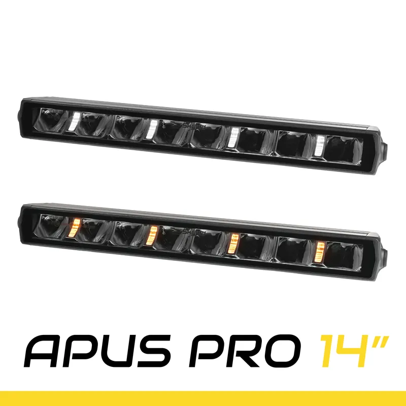 Oferta limitowana SKYLED APUS PRO 14” (358 mm) LED BAR SUPER SLIM 80W białe i pomarańczowe światło pozycyjne R7/R10/R112
