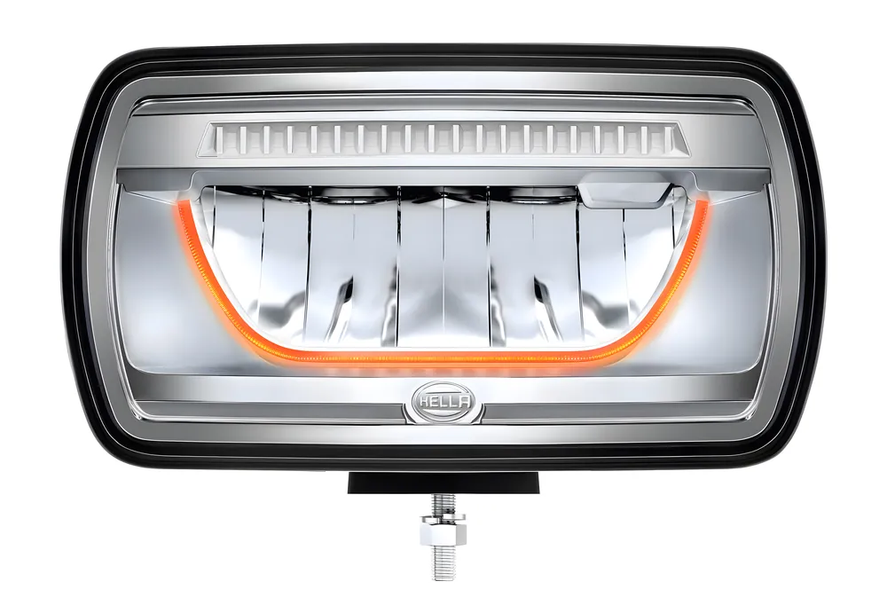 Tylko do końca tygodnia Reflektor dalekosiężny Hella Jumbo Full LED (12/24V) światło pozycyjne białe i pomarańczowe