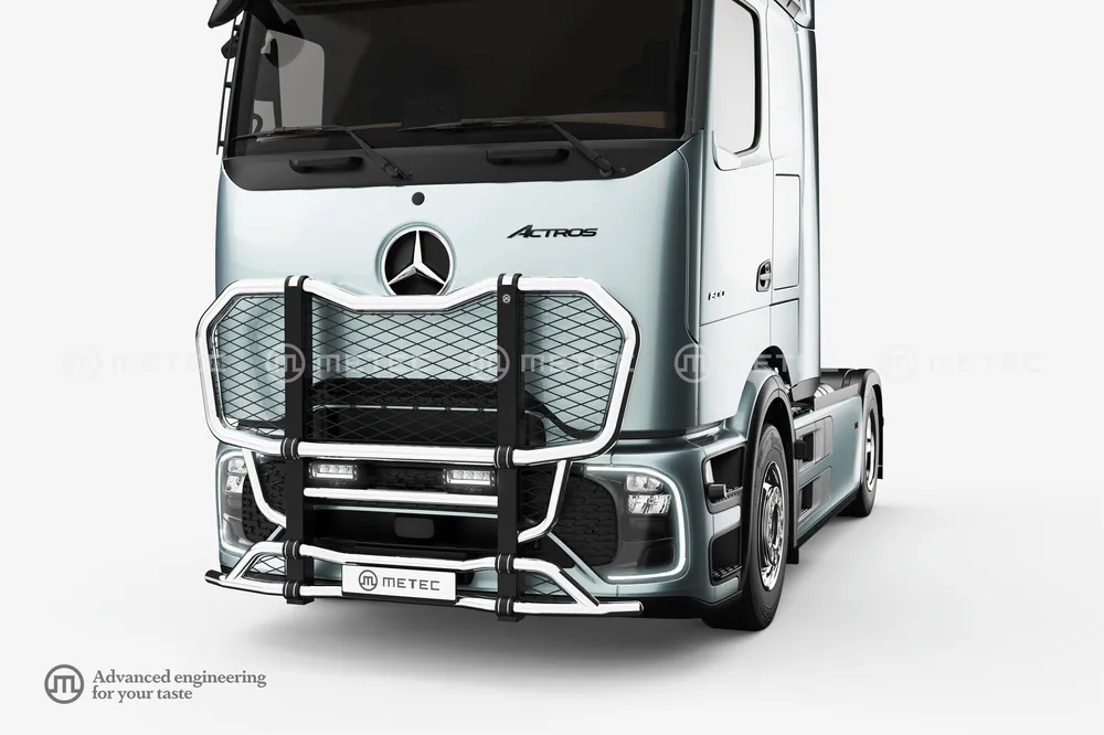 Bezpieczne zakupy Osłona czołowa Outland do Mercedes Actros 2025- ProCabin 2500 mm, niski zderzak